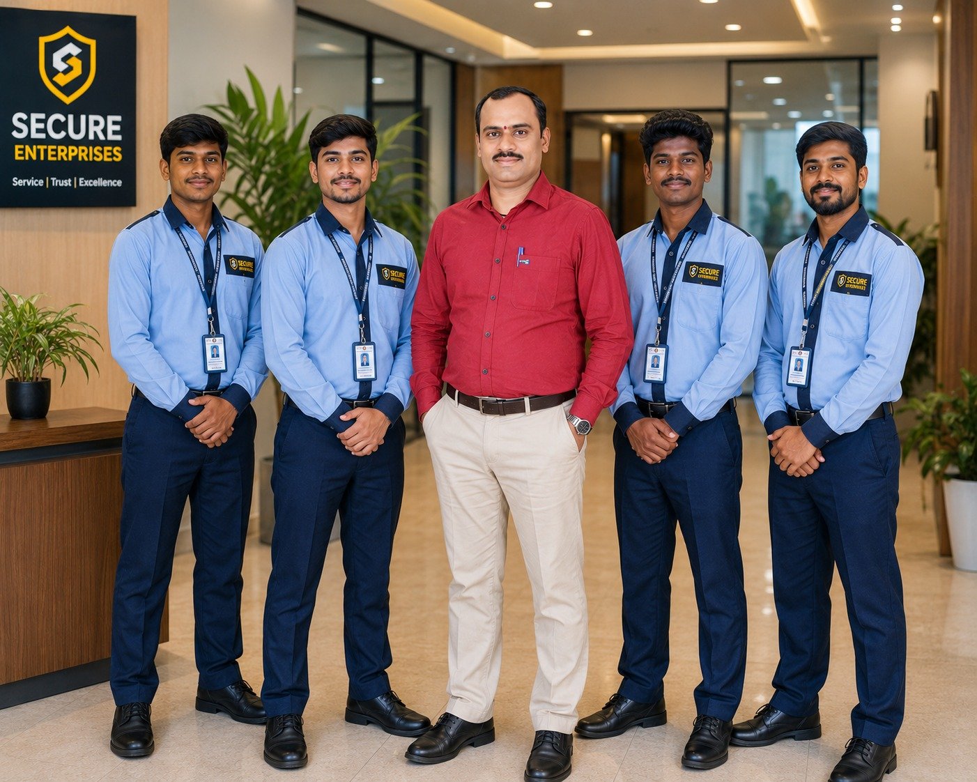 Business team and facility operations